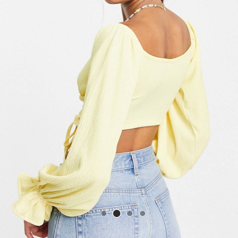 ASOS Design Off The Shoulder Crop Top - Picture 3 of 5